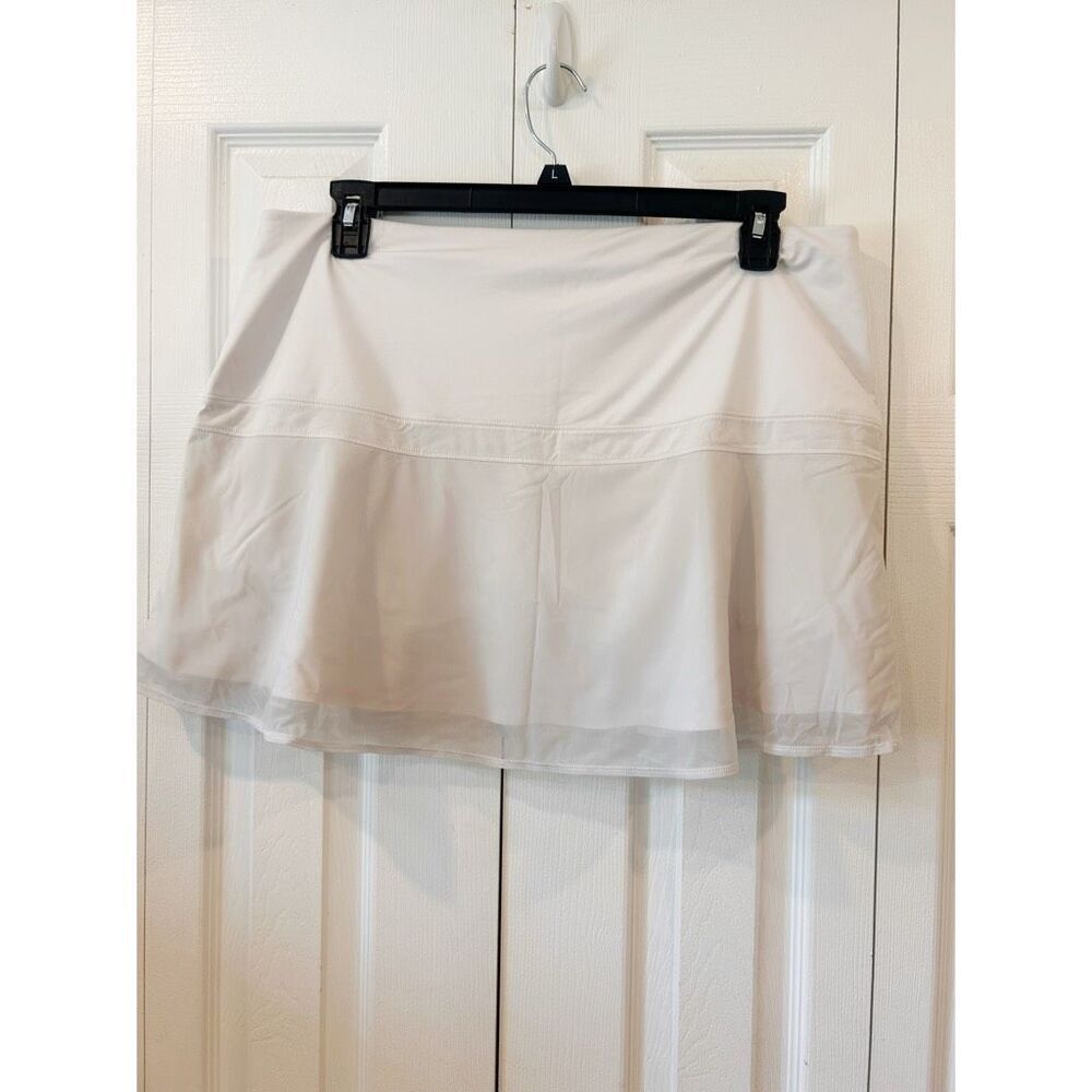 Athleta White Skort w/ Hidden Shorts Size XL - Picture 2 of 7